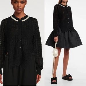 Simone Rocha Scallop Edge Cardigan
